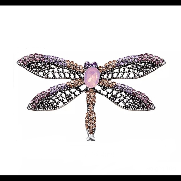 Jewelry - Dragonfly Rhinestone Brooch